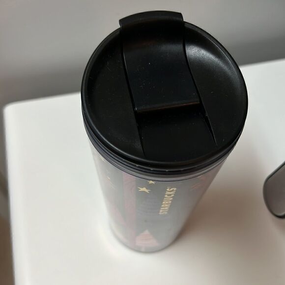 Starbucks Holiday Christmas Animal Print Plastic 2017 Tumbler - Picture 3 of 6